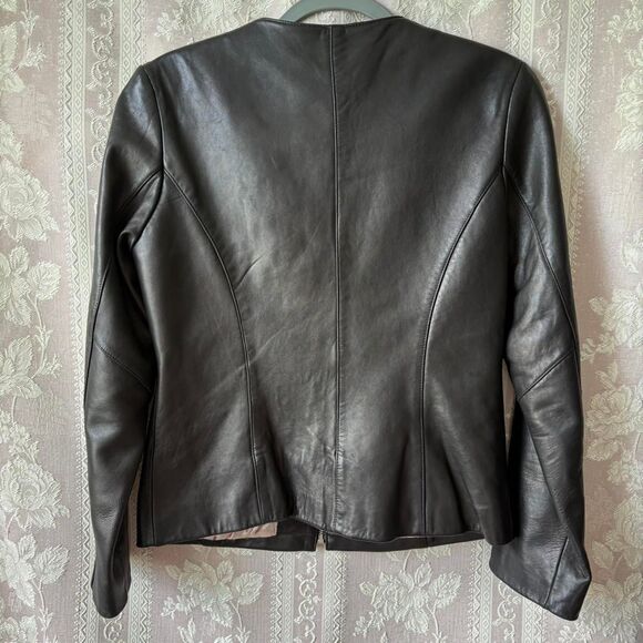Renaissance Women's Black Leather Jacket - Picture 8 of 8